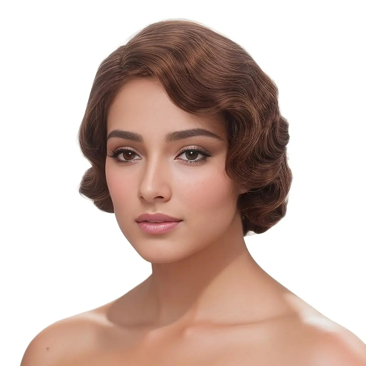 1920s Finger Wave Wig | Short Wavy | 5 Colors