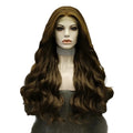 24" Body Wave T-Part Lace Front Wig - Brown with Blonde Highlights
