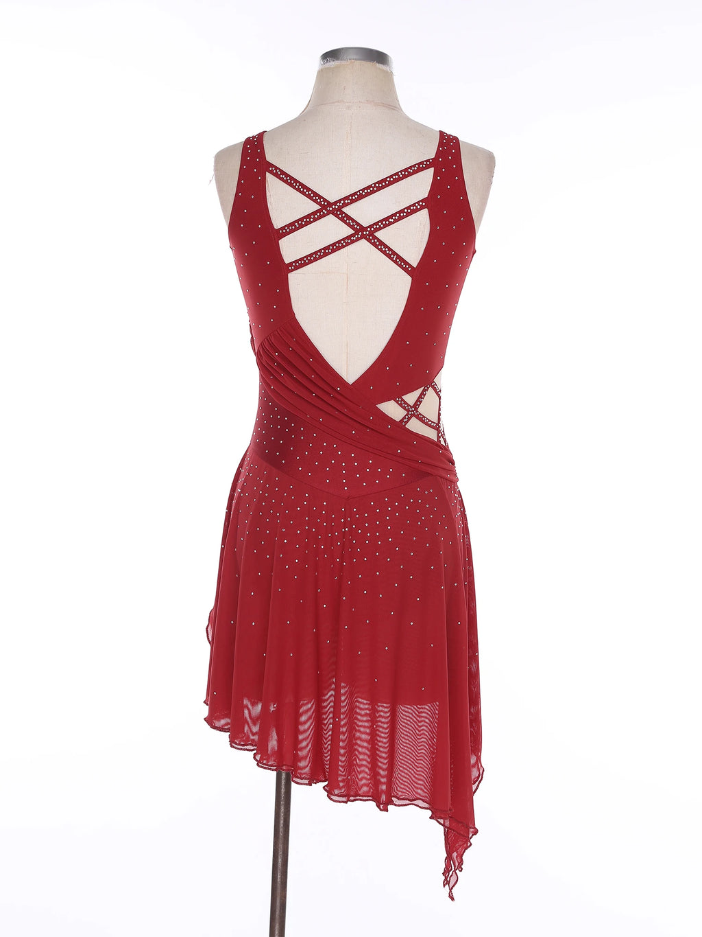 Lyrical Dance Dress | Rhinestones & Lace-Up