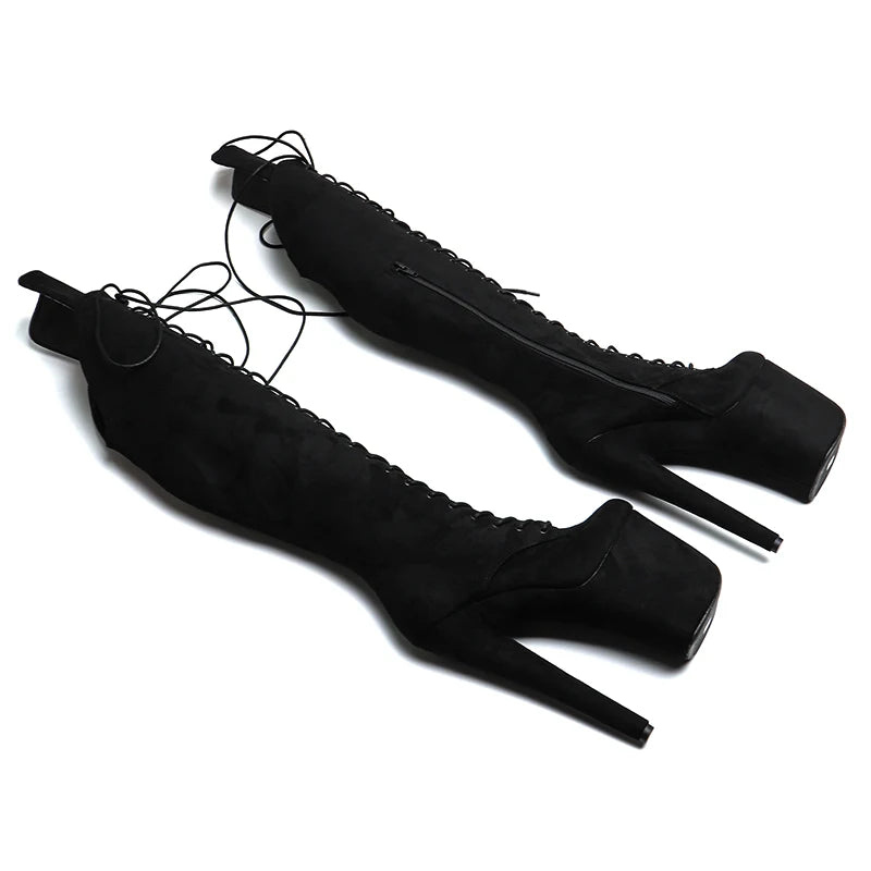 8-Inch Platform Thigh-High Boots - Exotic Dance Boots