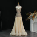 Beaded Sequin Bow Gown | Sweetheart A-Line | Floor-Length