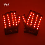 LED Luminous Gloves & Glasses Set - Remote Control Light Up Performance Accessories
