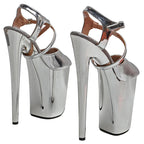 Shiny Slip-On Platform Sandal Heel – 9 Inch Stage & Pole Dance
