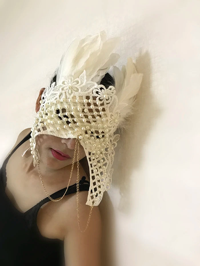 Venetian Cat Mask | Lace & Veil | 16 Styles