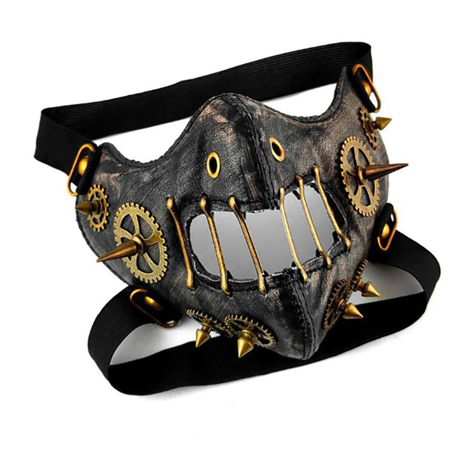 Steampunk Half-Face Mask | Gear & Spike | 10 Styles