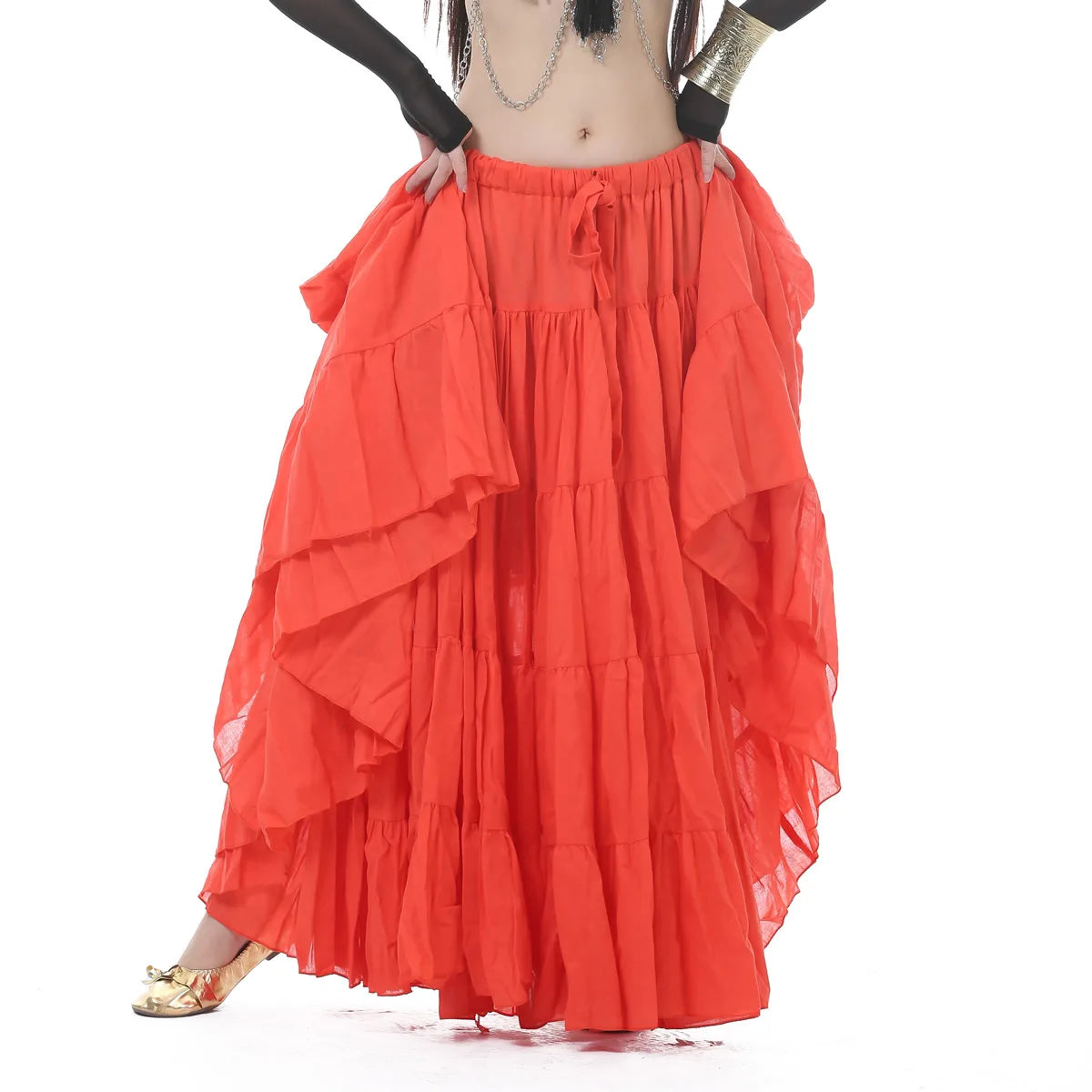 Tribal Gypsy Belly Dance Skirt | 21-Yard Linen Maxi
