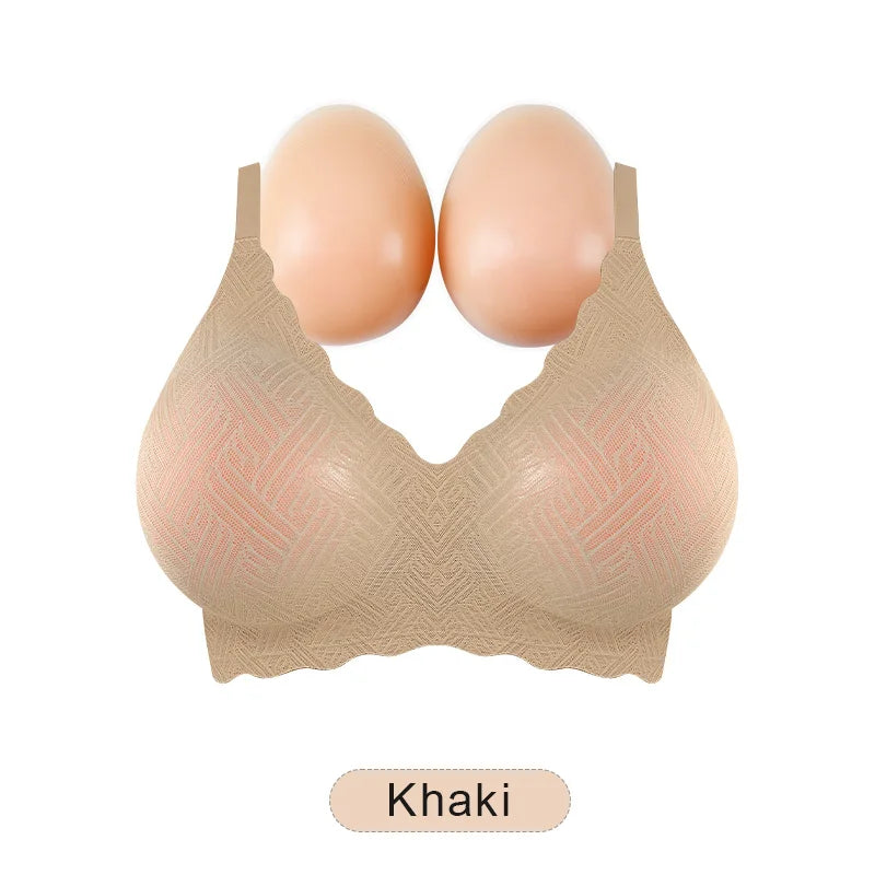 Silicone Breast Forms | 2-in-1 Lace Bra | B-E Cup