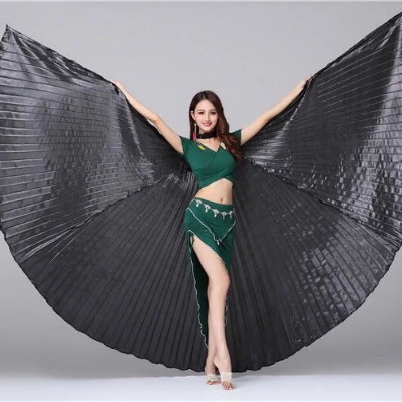 Belly Dance Wings | Pleated | Adjustable Sticks
