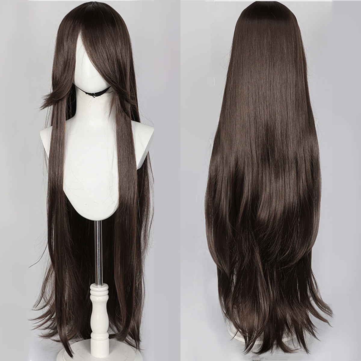 Long Straight Wig | Fringe | 100 cm