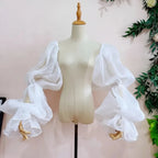 Puffy Organza Detachable Sleeves | Pageant & Bridal Accessory