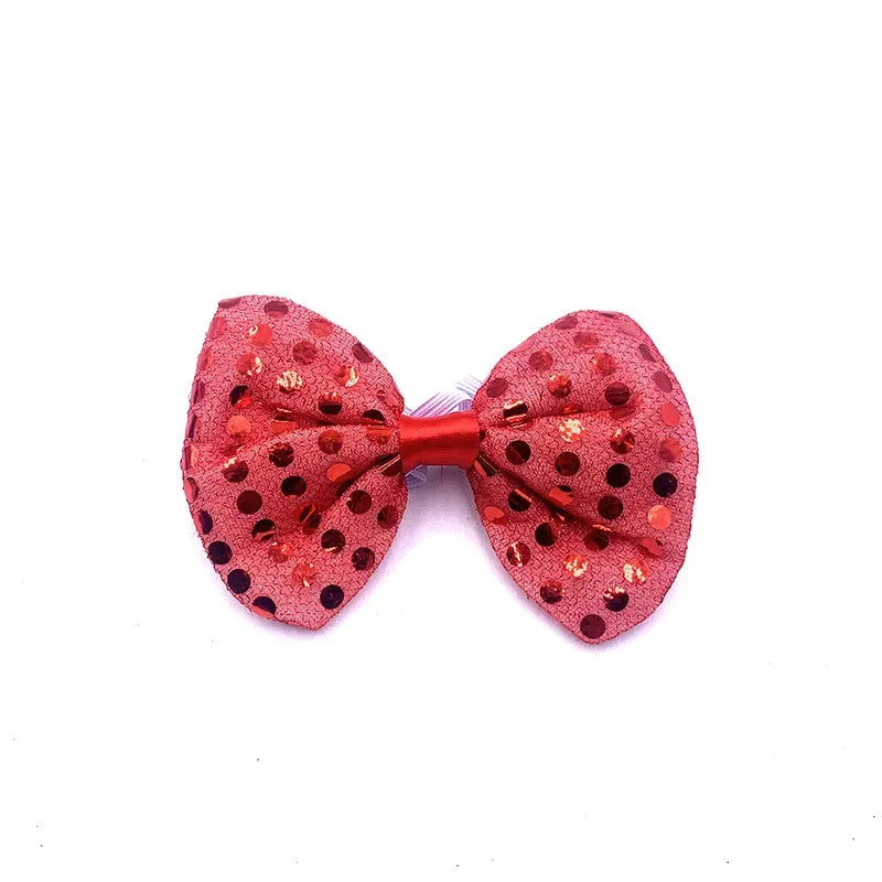 LED Light-Up Sequin Bow Tie | 3 Flash Modes | 10 Colors