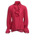 Ruffled Medieval Shirt | Long Sleeve | 4 Colors | S-5XL