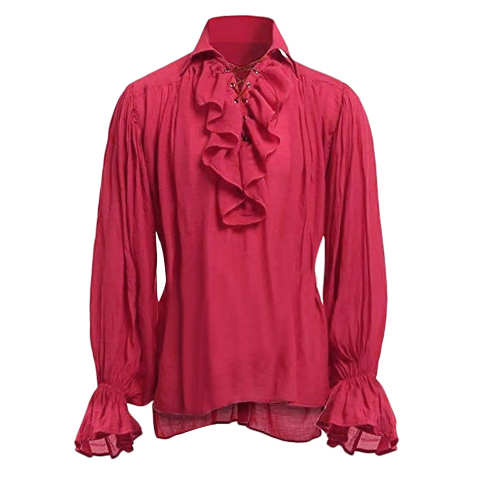 Ruffled Medieval Shirt | Long Sleeve | 4 Colors | S-5XL