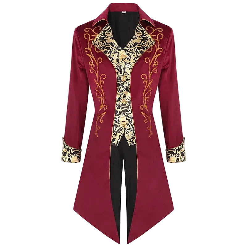 Steampunk Tailcoat | Gold Embroidery