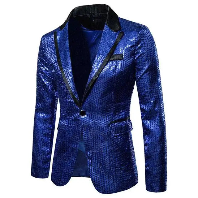 Men's Sequin Blazer | One Button | Stage