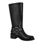 Gothic Moto Boots | Buckle Detail | Block Heel