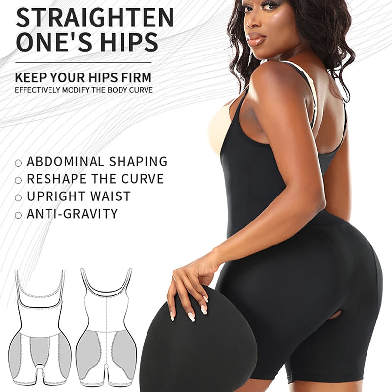 Padded Bodysuit | Butt & Hip Enhancer | Full Body Shaper