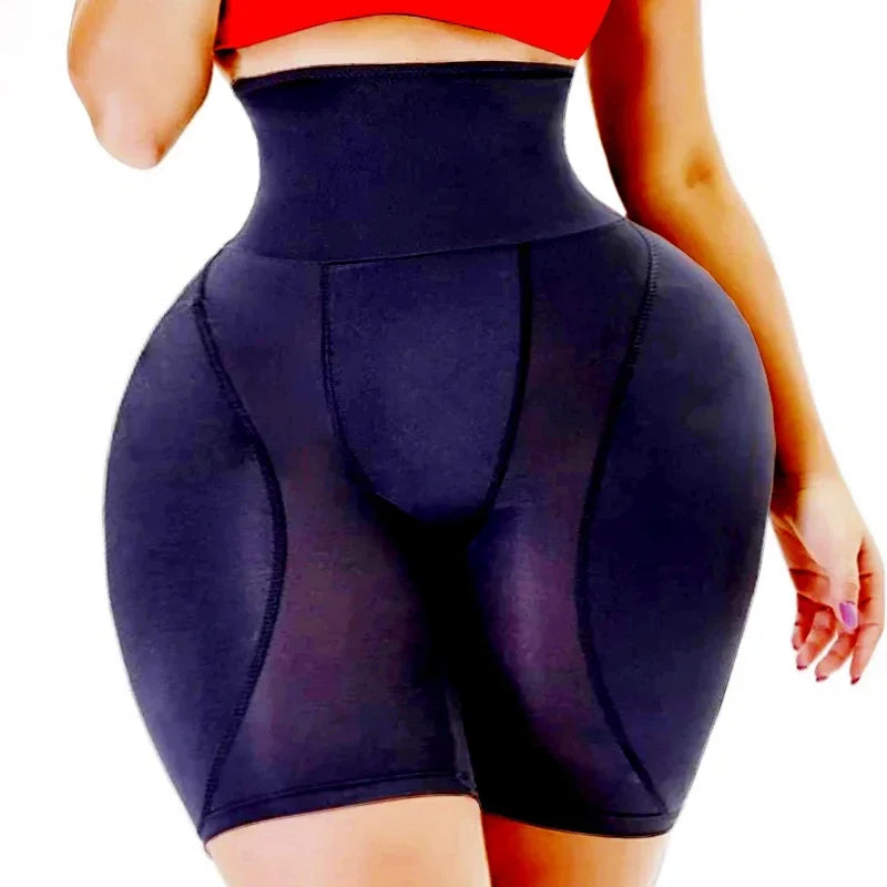 High-Waist Padded Hip Enhancer | Mesh Butt Lifter Shorts
