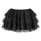 Lace Mini Skirt | Layered Ruffles