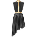 Halo Metallic Waist Lyrical Dance Dress