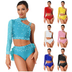 Latin Dance Set | Rhinestones & Faux Feathers