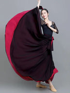 Gradient Color-Block Flamenco Skirt | Big Swing | XS-XL