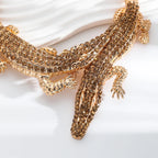 Crocodile Collar Necklace | Sculptural Statement