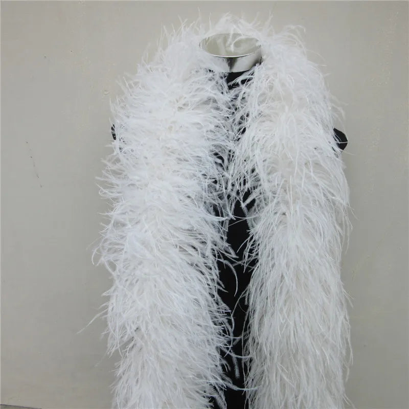 Ostrich Feather Boa | 2 Meters | 6-Layer Fluffy | Performance