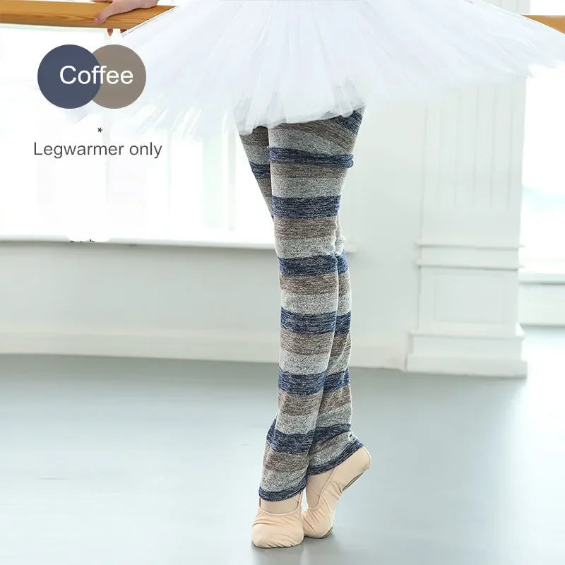 Leg Warmers | Striped Knit | Ballet