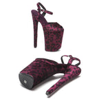 23cm Leopard Platform Sandals - Fashion High Heel Dance Shoes