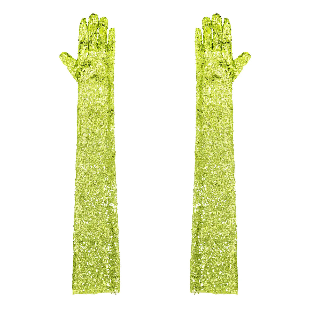 Starlight Sequin Elbow-Length Opera Gloves