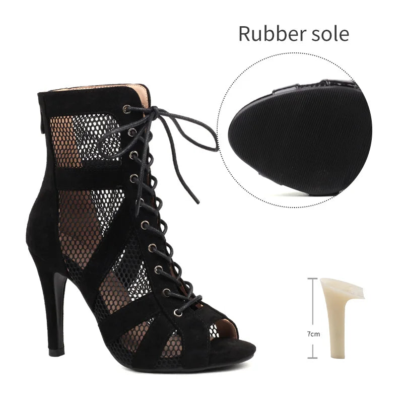Dance Ankle Boots | Lace-Up | 7–11 cm