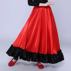 Girls Flamenco Ruffle Skirt | Red & Black | Ages 3-10
