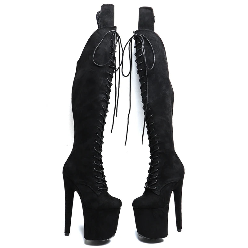 8-Inch Platform Thigh-High Boots - Exotic Dance Boots