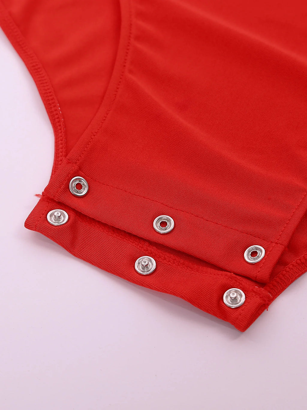 Men's Rhinestone Mesh Leotard | Mock Neck & Long Sleeve | Snap Crotch
