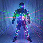 LED Robot Laser Armor Suit - RGB Performance Costume with Laser Effects