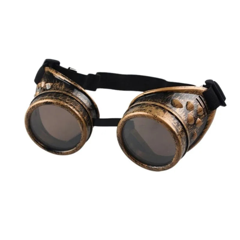 Steampunk Cyber Goggles | Vintage Welding Goggle | 4 Lens Colors