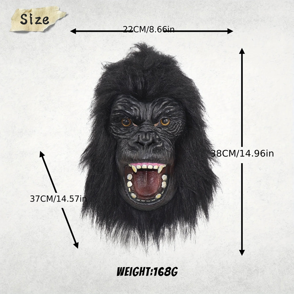 Gorilla Costume Mask | Shaggy Fur