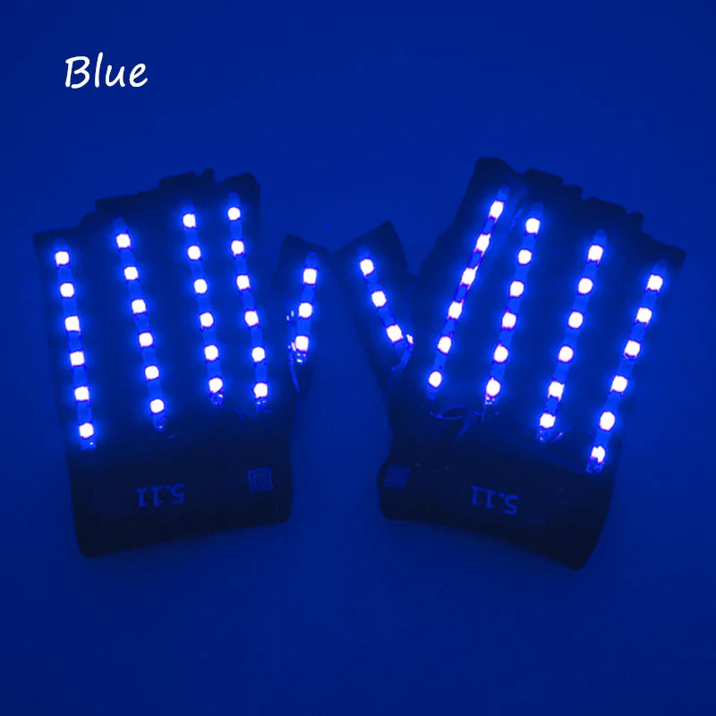 LED Luminous Gloves & Glasses Set - Remote Control Light Up Performance Accessories