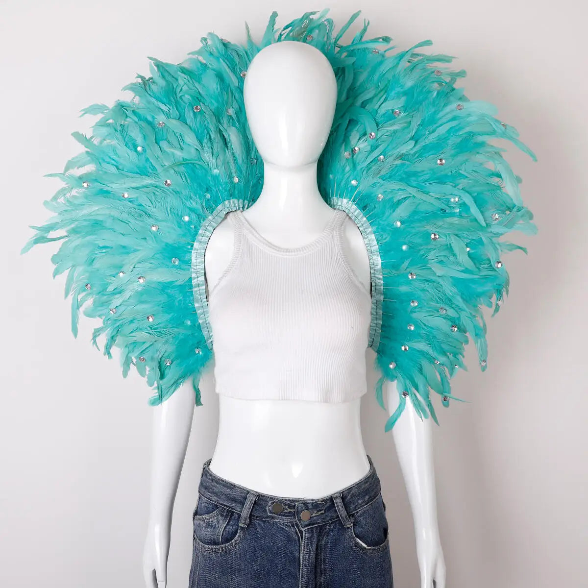Oversized Feather Shoulder Wrap | Carnival & Stage | 29 Colours