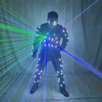 LED Robot Laser Armor Suit - RGB Performance Costume with Laser Effects