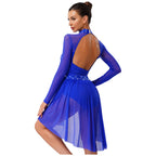 Aurora Rhinestone Lyrical Dance Leotard Dress