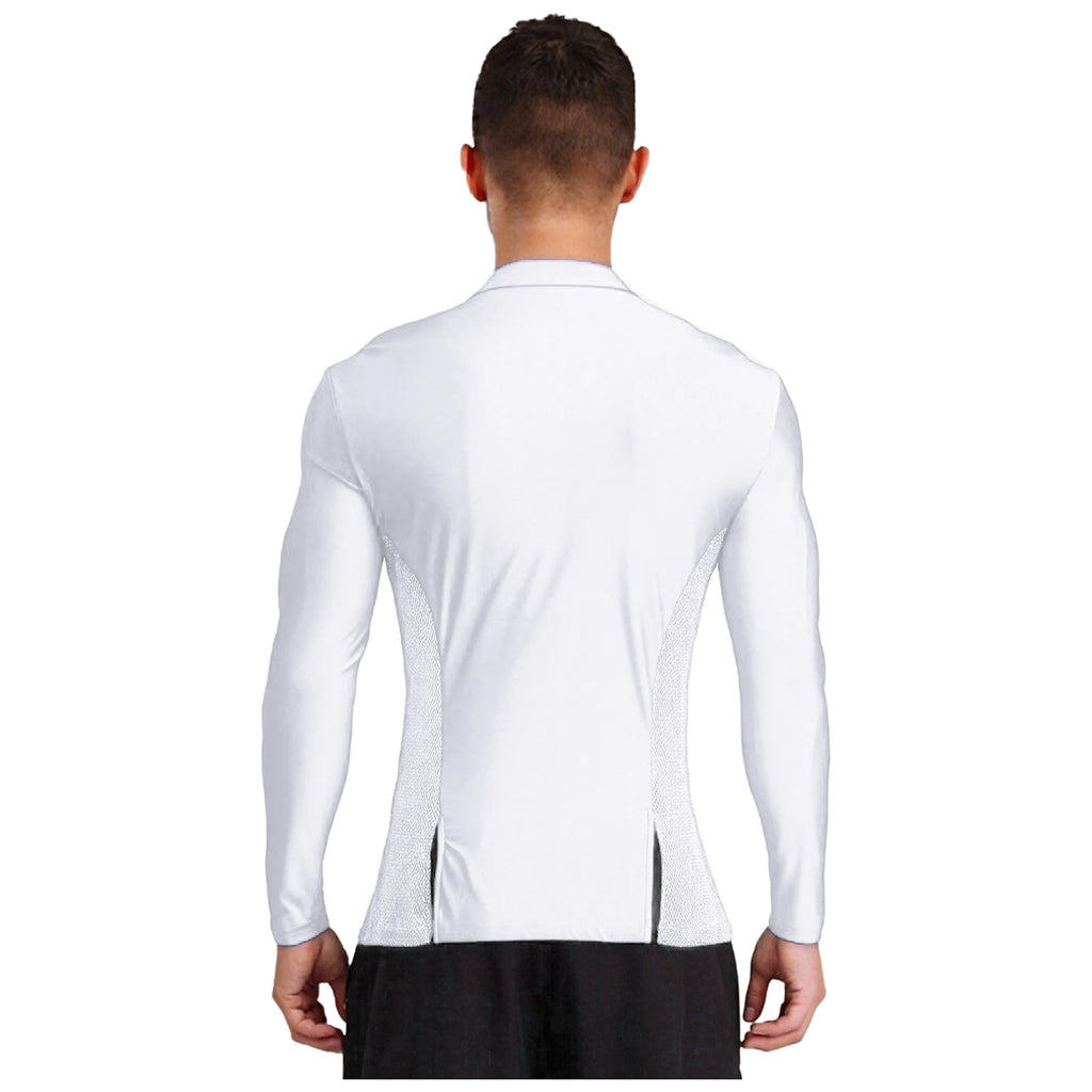 Men’s Dance Top | Rhinestone Split Hem