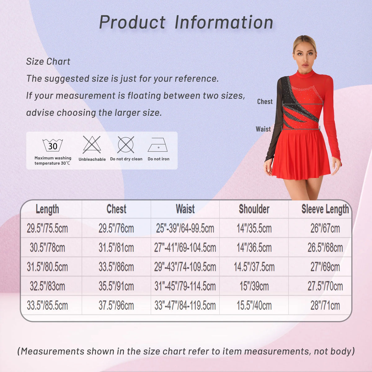 Rhinestone Skating Dress | Mesh Skirt | Long Sleeve