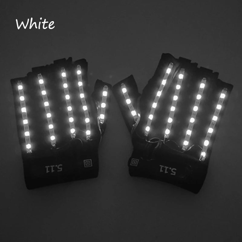 LED Luminous Gloves & Glasses Set - Remote Control Light Up Performance Accessories