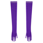 Women's Latin Dance Bodysuit | Fringe & Rhinestone | With Gloves