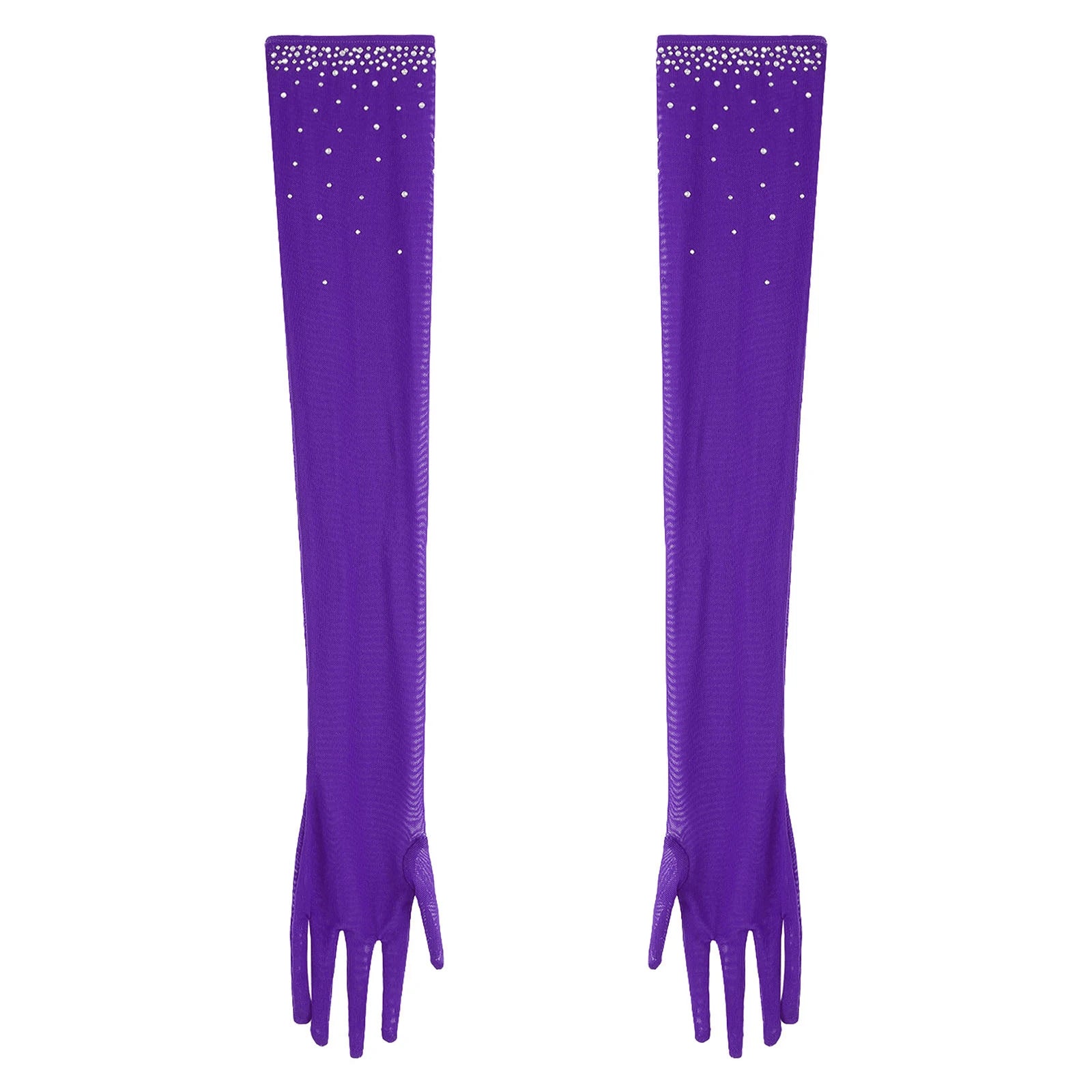 Women's Latin Dance Bodysuit | Fringe & Rhinestone | With Gloves