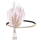 1920s Gatsby Feather Headband | Rhinestone & Pearl | 6 Styles