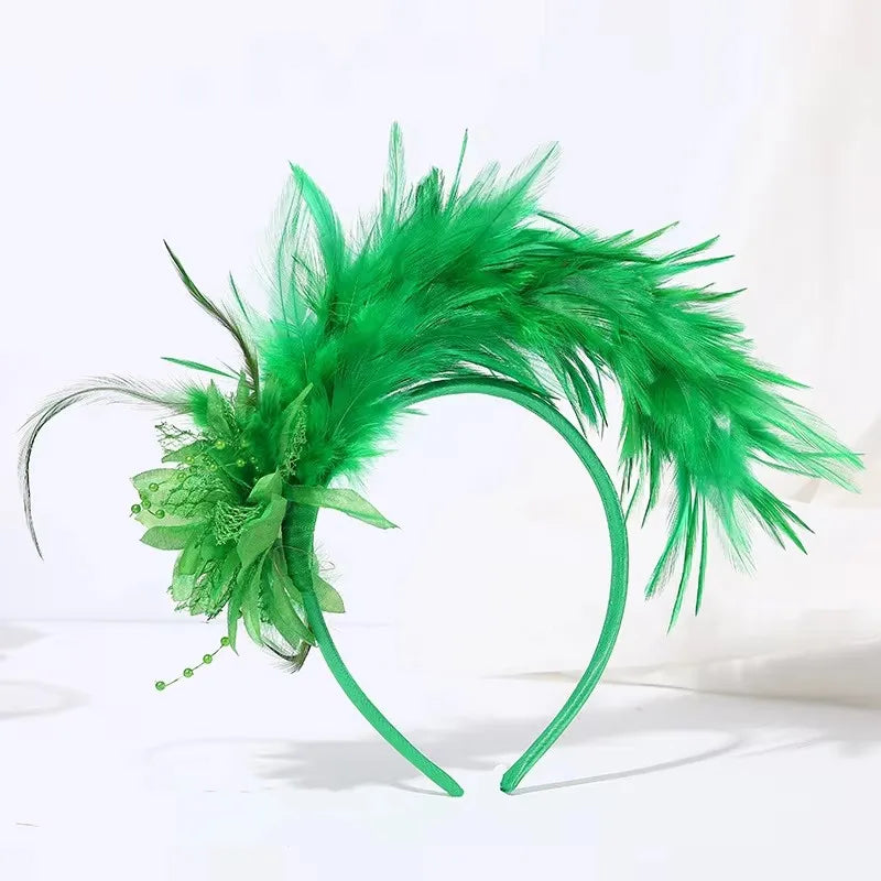 Feather Fascinator Headband | Tall Plume | 8 Colors