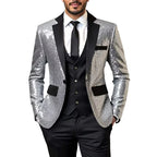 Men’s Sequin Blazer | Contrast Lapels